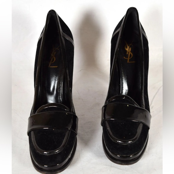 Yves Saint Laurent YSL Shoes Black
Patent Leather Classic Pump Heels size 10/41 - Picture 4 of 11